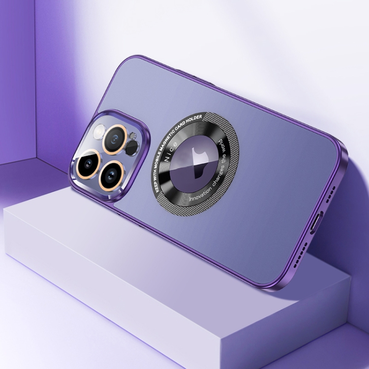

For iPhone 13 Pro Max CD Texture MagSafe Magnetic Phone Case(Dark Purple)