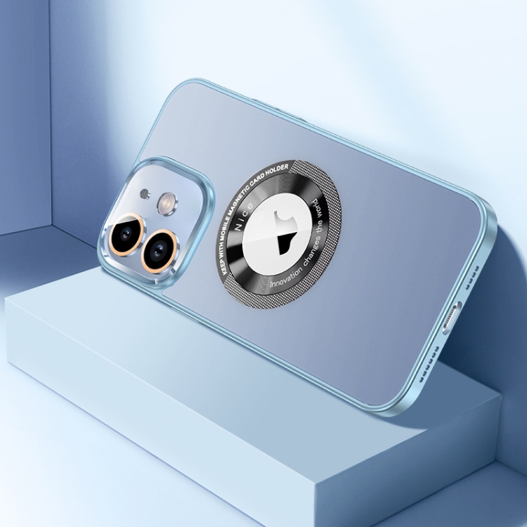 

For iPhone 12 CD Texture MagSafe Magnetic Phone Case(Sierra Blue)