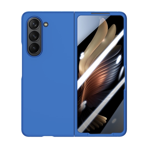 

For Samsung Galaxy Z Fold5 Integrated PC Skin Feel Shockproof Phone Case(Blue)