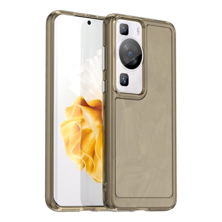 

For Huawei P60 / P60 Pro Candy Series TPU Phone Case(Transparent Grey)