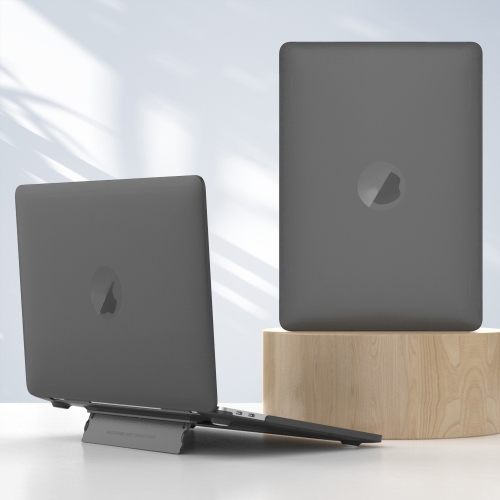 For Macbook Pro 16.2 2023 A2991/A2780 Frosted Translucent Laptop Protective Case(Black) notebook support cervical spine pro laptop cooling bracket aluminum alloy desktop booster base