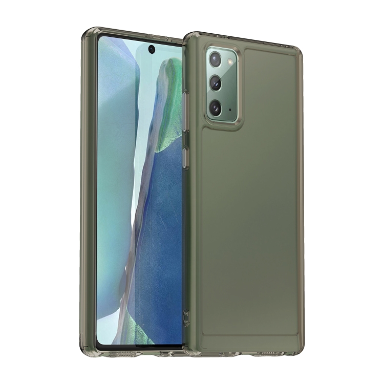 

For Samsung Galaxy Note20 Candy Series TPU Phone Case(Transparent Grey)