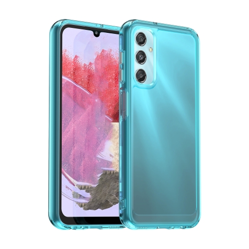 

For Samsung Galaxy A25 4G Candy Series TPU Phone Case(Transparent Blue)