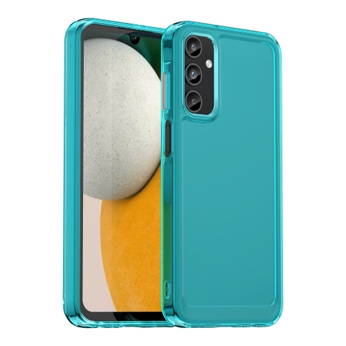 

For Samsung Galaxy A15 5G Candy Series TPU Phone Case(Transparent Blue)
