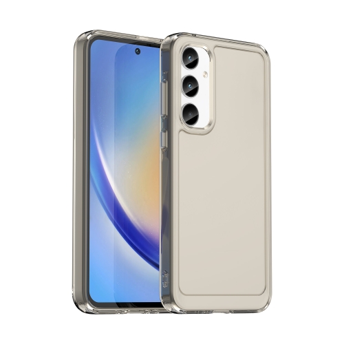

For Samsung Galaxy A35 Candy Series TPU Phone Case(Transparent Grey)