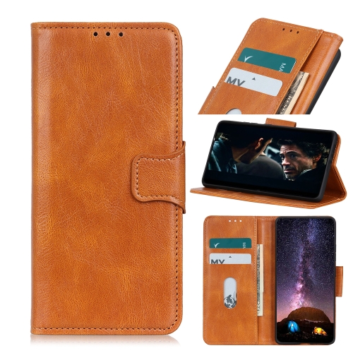 For Xiaomi Redmi Note 9S / Note 9 Pro / Note 9 Pro Max Mirren Crazy Horse Texture Horizontal Flip Leather Case with Holder & Card Slots & Wallet(Brown)