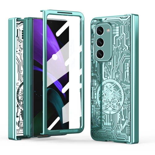 

For Samsung Galaxy Z Fold2 5G Mechanical Legend Integrated Electroplating All-inclusive Phone Case(Green)