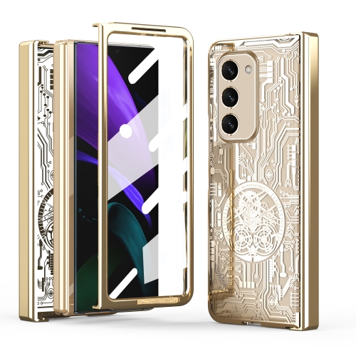 

For Samsung Galaxy Z Fold2 5G Mechanical Legend Integrated Electroplating All-inclusive Phone Case(Champagne Gold)