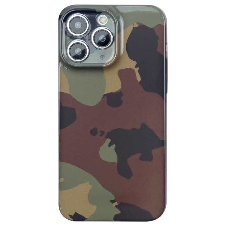 

For iPhone 11 Pro Max Camouflage Pattern Film PC Phone Case(Green Camouflage)