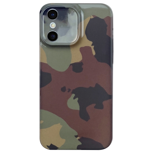 

For iPhone XS Max Camouflage Pattern Film PC Phone Case(Green Camouflage)
