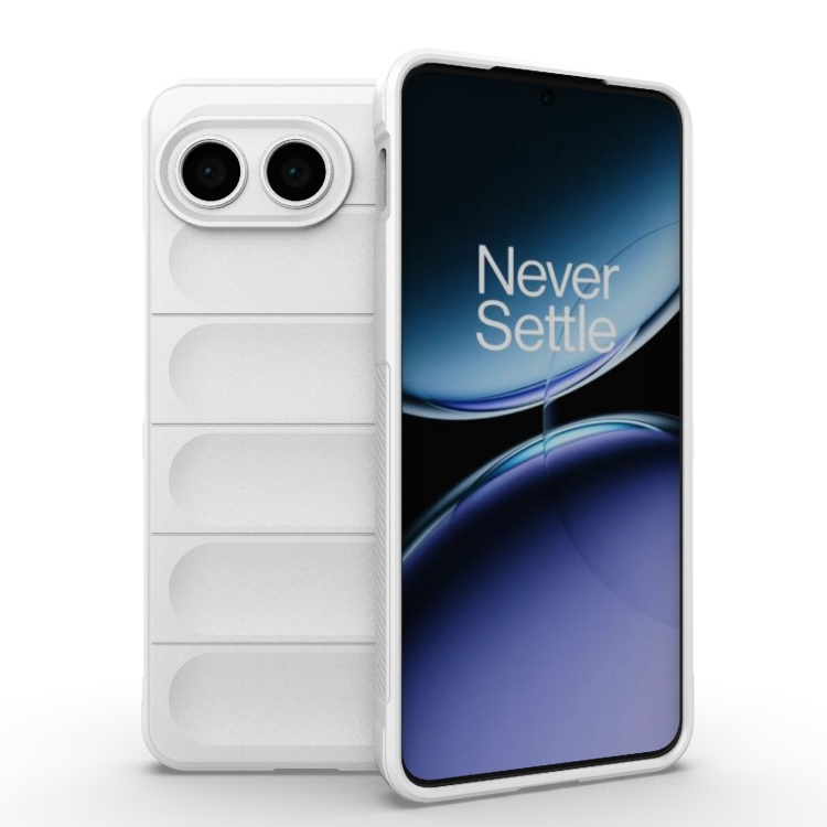

For OnePlus Nord 4 5G Global Magic Shield TPU + Flannel Phone Case(White)