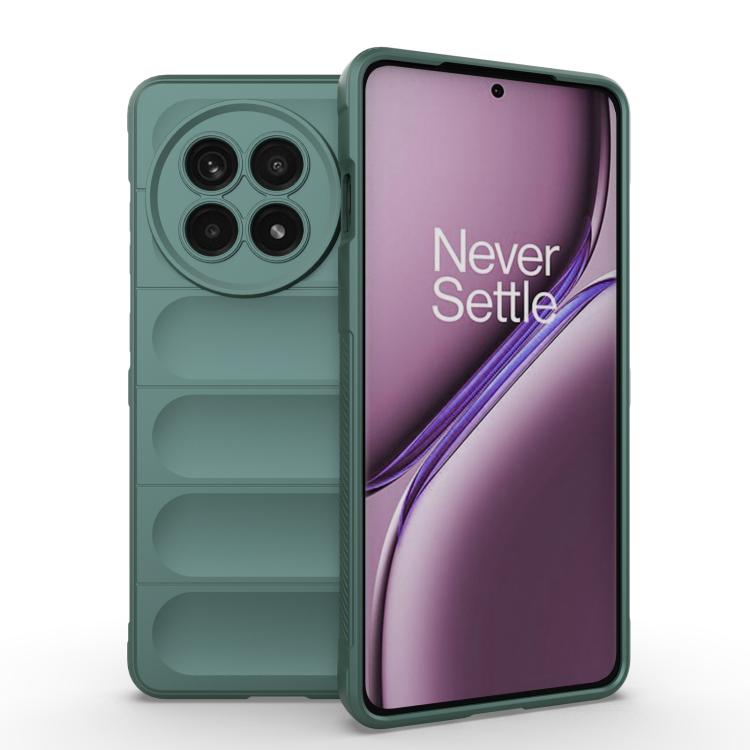 

For OnePlus Ace 5 / Ace 5 Pro Magic Shield TPU + Flannel Phone Case(Dark Green)