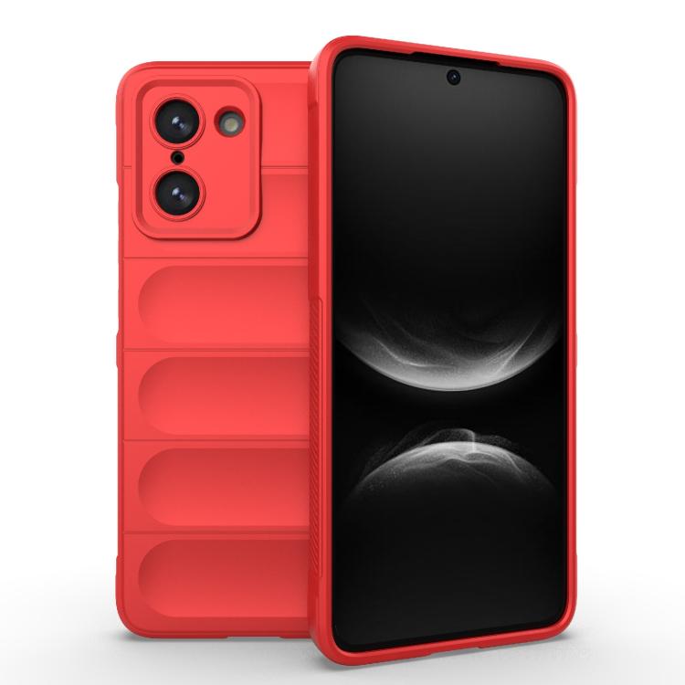 

For OnePlus Ace 5 Racing / Nord CE5 Magic Shield TPU + Flannel Phone Case(Red)