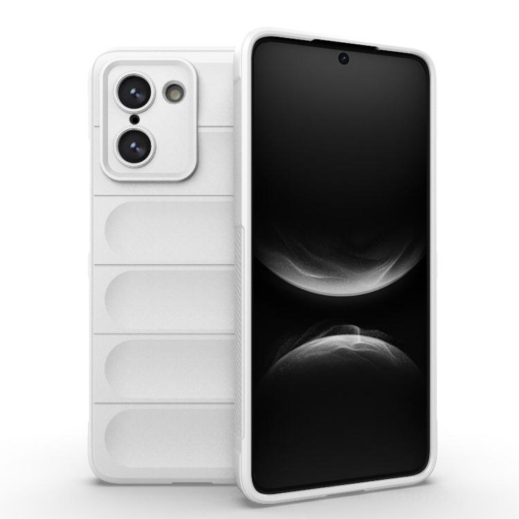 

For OnePlus Ace 5 Racing / Nord CE5 Magic Shield TPU + Flannel Phone Case(White)