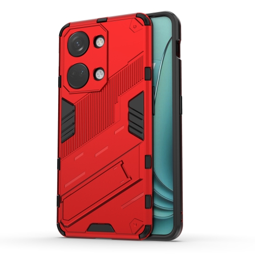 

For OnePlus Ace 2V Punk Armor 2 in 1 PC + TPU Phone Case with Holder(Red)