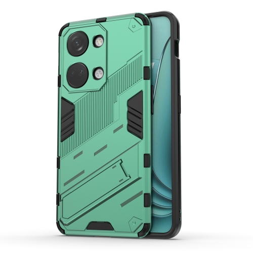 

For OnePlus Ace 2V Punk Armor 2 in 1 PC + TPU Phone Case with Holder(Green)