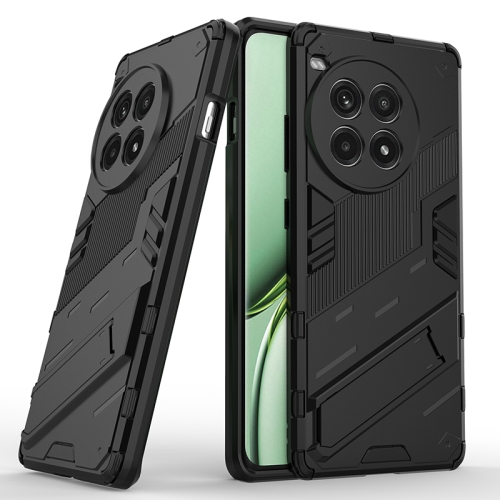 

For OnePlus Ace 3 Pro 5G Punk Armor 2 in 1 PC + TPU Phone Case with Holder(Black)