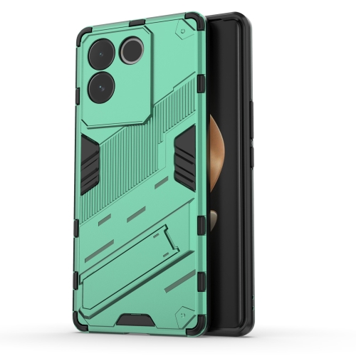 

For vivo S17e Punk Armor 2 in 1 PC + TPU Phone Case with Holder(Green)