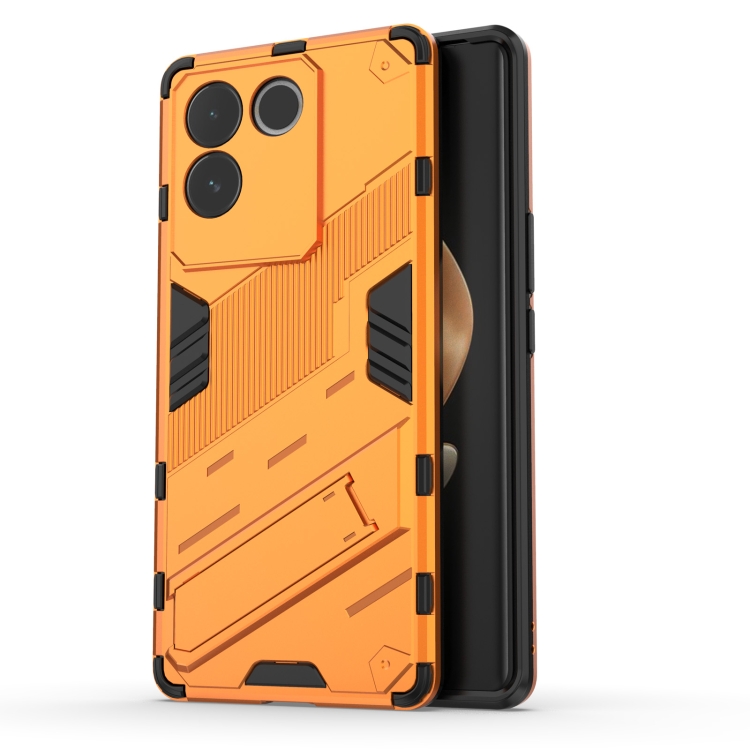 

For vivo S17e Punk Armor 2 in 1 PC + TPU Phone Case with Holder(Orange)