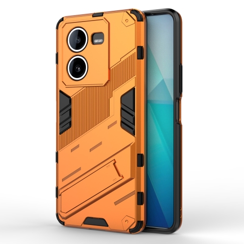 

For vivo iQOO Z8 Punk Armor 2 in 1 PC + TPU Phone Case with Holder(Orange)