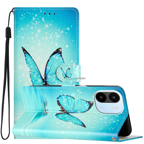 Funda Libro Xiaomi Redmi Note 7 cuero Soporte Dibujo Mariposas