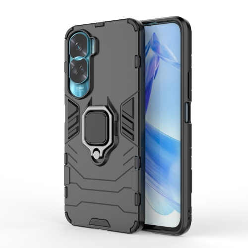

For Honor 90 Lite / X50i 5G Magnetic Ring Holder PC + TPU Phone Case(Black)