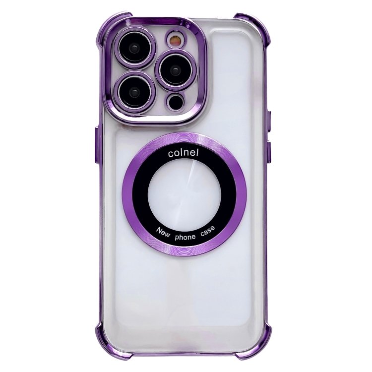 

For iPhone 11 Pro 6D Electroplating Armor Magsafe Phone Case(Purple)