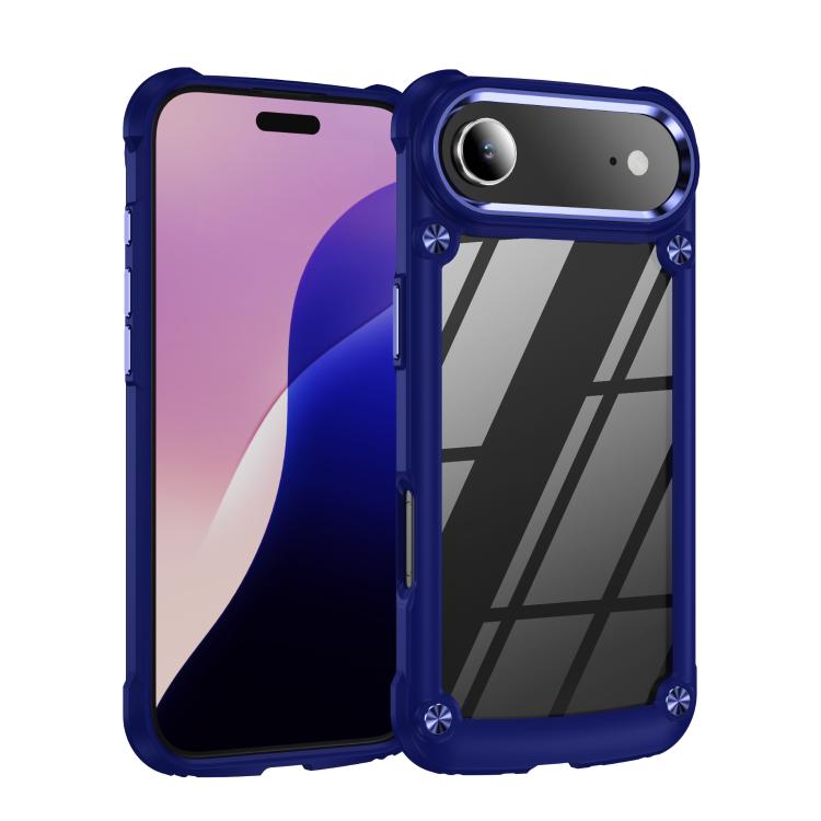 

For iPhone 17 Air TPU + PC Lens Protection Phone Case(Blue)