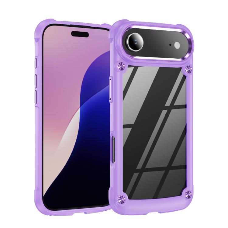 

For iPhone 17 Air TPU + PC Lens Protection Phone Case(Purple)