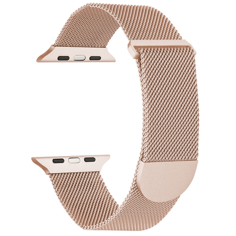 

For Apple Watch 5 40mm Milanese Metal Magnetic Watch Band(Retro Gold)