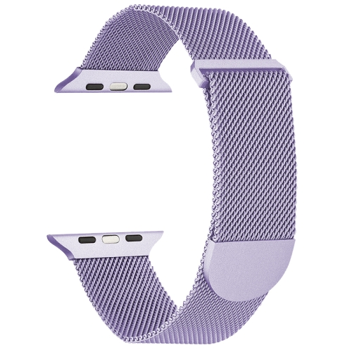 

For Apple Watch 4 40mm Milanese Metal Magnetic Watch Band(Lavender Purple)