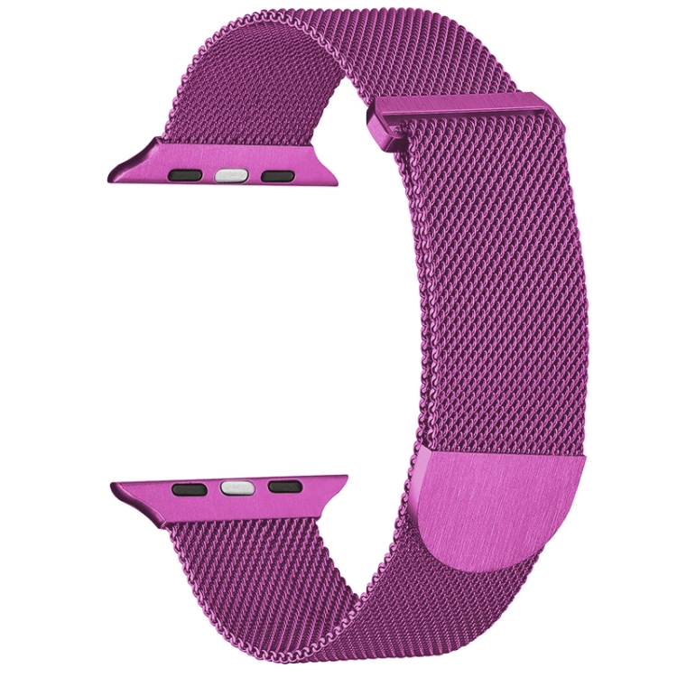 

For Apple Watch 3 38mm Milanese Metal Magnetic Watch Band(Purple)