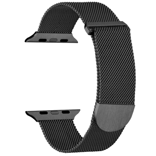 

For Apple Watch 2 42mm Milanese Metal Magnetic Watch Band(Black)