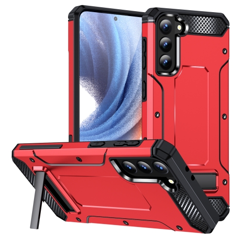 

For Samsung Galaxy S21+ 5G Matte Holder Phone Case(Red)