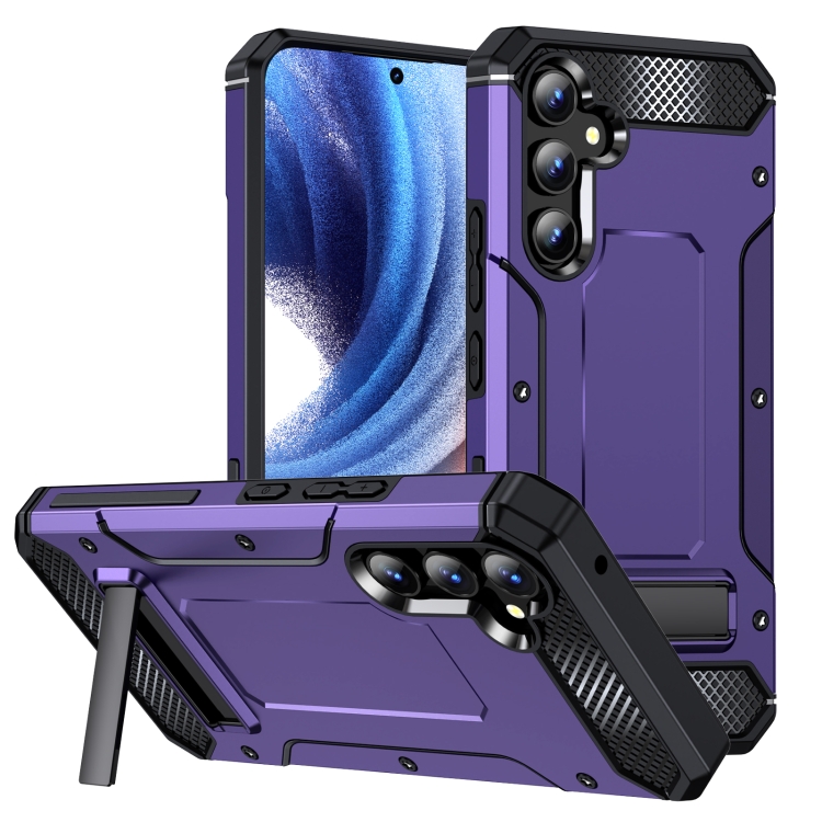 

For Samsung Galaxy A54 5G Matte Holder Phone Case(Purple)