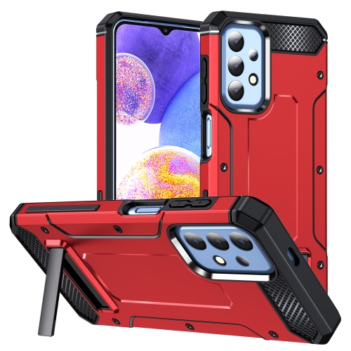

For Samsung Galaxy A23/A13 4G/5G/M13 5G Matte Holder Phone Case(Red)