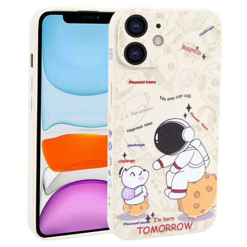 

For iPhone 11 Astronaut Pattern Frosted TPU Phone Case(White)