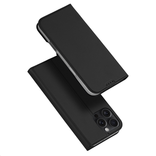 

For iPhone 16 Pro DUX DUCIS Skin Pro Series Flip Leather Phone Case(Black)