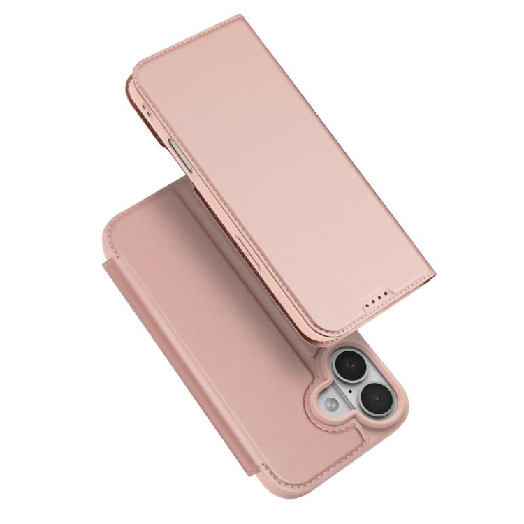 

For iPhone 17 DUX DUCIS Skin Pro Series Flip Leather Phone Case(Rose Gold)