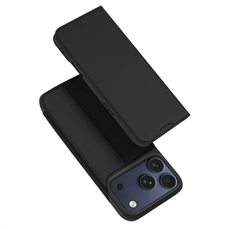 For iPhone 18 Pro DUX DUCIS Skin Pro Series Flip Leather Phone Case(Black)