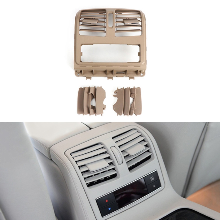 

For Mercedes-Benz CLS W218 Car Rear Air Conditioner Air Outlet Panel 21883004541148, Style:High Version(Beige)