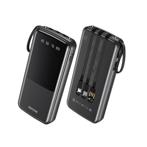 

WK WP-09 12W 10000mAh Power Bank with Cable(Black)