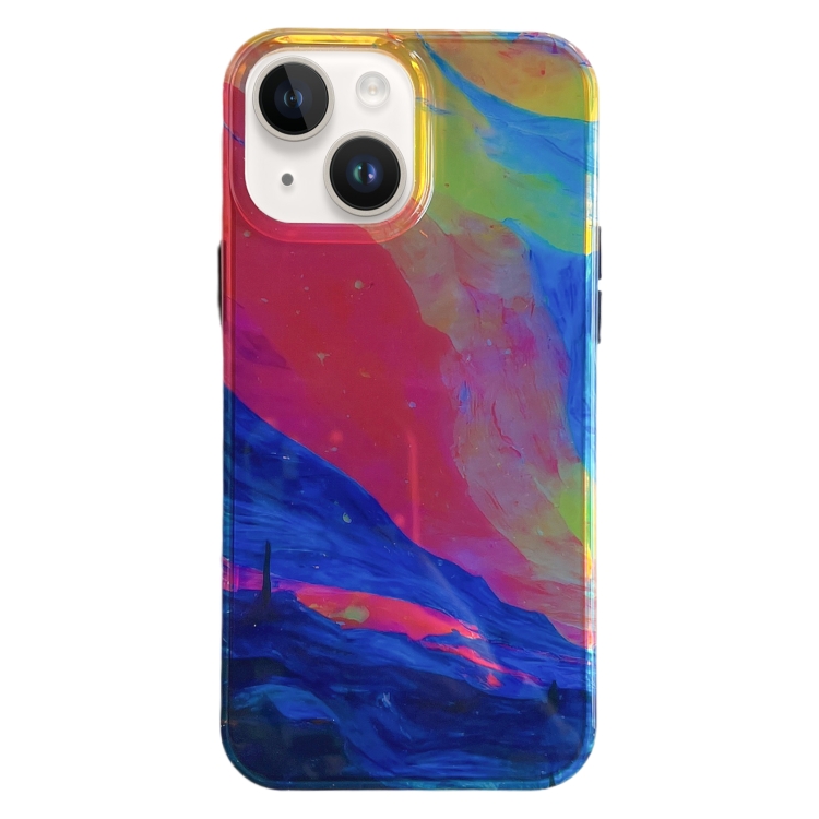

For iPhone 14 Double-sided Film Laser Phone Case(Colorful)