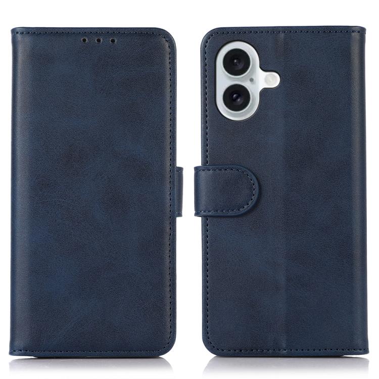 

For iPhone 17 Cow Texture Leather Phone Case(Blue)
