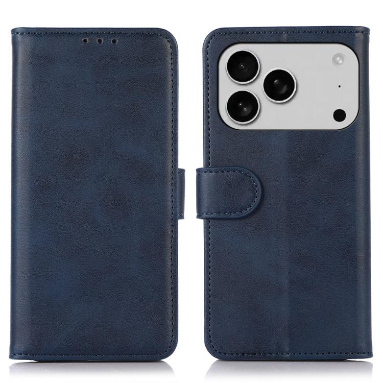 

For iPhone 17 Pro Max Cow Texture Leather Phone Case(Blue)