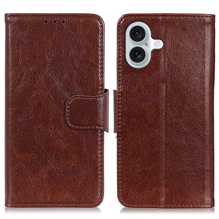 

For iPhone 17 Nappa Texture Leather Case(Brown)