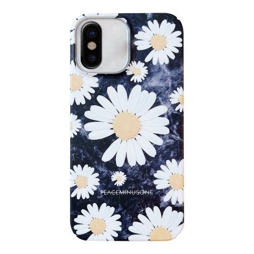 

For iPhone XS / X Frosted Daisy Film Phone Case(White Flower)