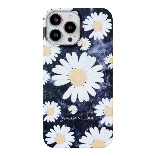 

For iPhone 12 Pro Frosted Daisy Film Phone Case(White Flower)