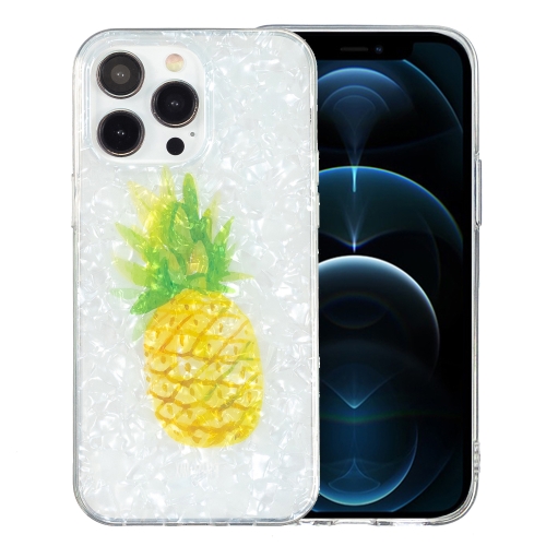 

For iPhone 12 Pro Max IMD Shell Pattern TPU Phone Case(Pineapple)