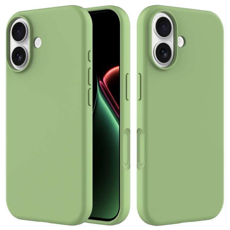 

For iPhone 17 Solid Color Silicone Phone Case(Mint Green)